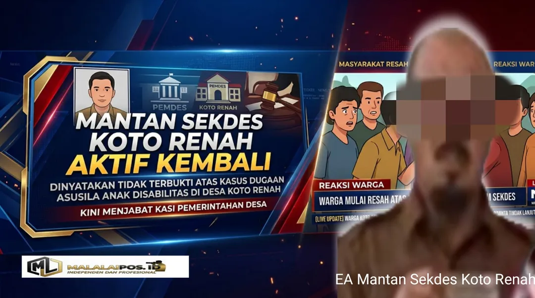 Sempat Dilaporkan Kasus Dugaan Asusila Terhadap Disabilitas, Mantan Sekdes Koto Renah Kini Aktif Lagi Jadi Kasi Pemerintahan