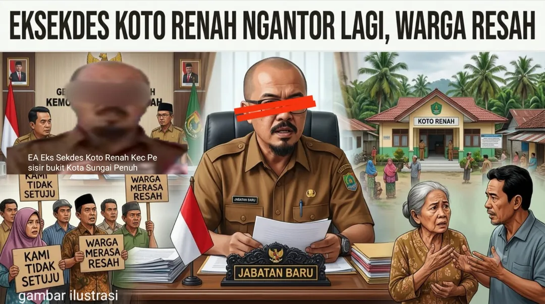 Kembali Ngantor, Keberadaan Eks Sekdes Koto Renah Terkait Kasus Dugaan Asusila Resahkan Warga