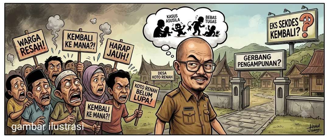Heboh! Sekdes Koto Renah Kembali Aktif, Bagaimana Nasib Kasus Dugaan Asusilanya?