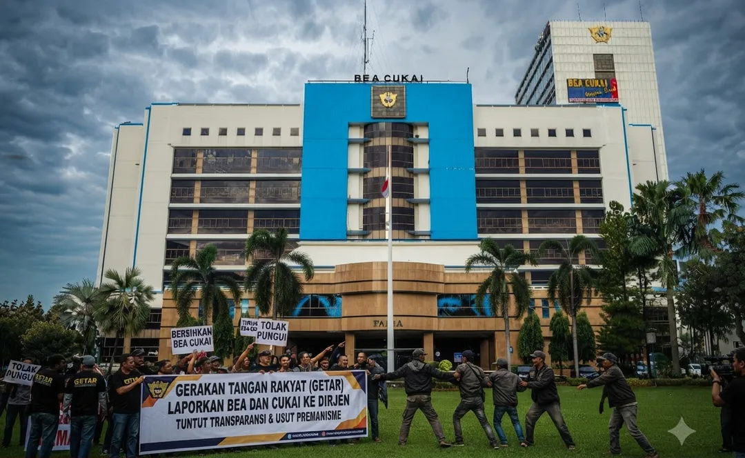 Demo Dihadang Preman, GETAR Resmi Laporkan Bea Cukai Jambi ke Dirjen