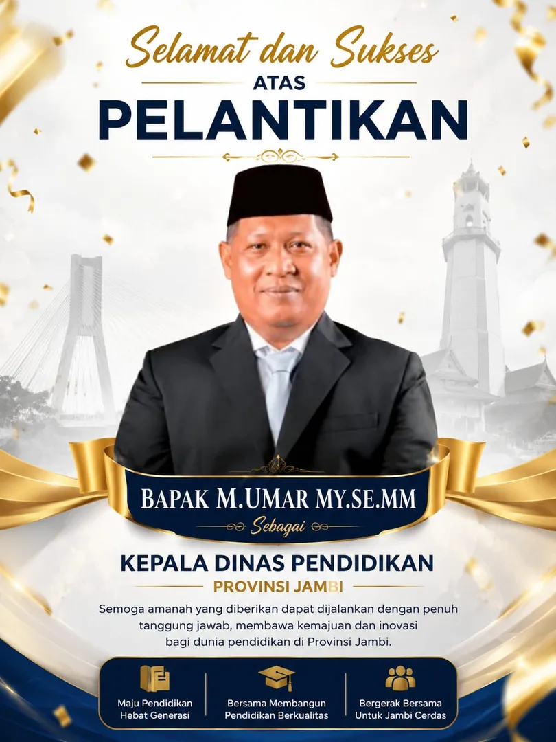 Selamat! M. Umar MY Kini Pimpin Dinas Pendidikan Provinsi Jambi