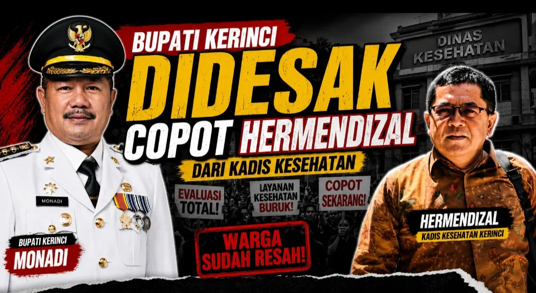 Diterpa Berbagai Persoalan, Bupati Kerinci Didesak Copot Hermendizal dari Kadis Kesehatan