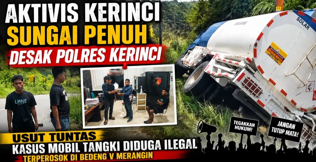 Aktivis Kerinci–Sungai Penuh Minta Polres Usut Tuntas Kasus Mobil Tangki Diduga Solar Ilegal
