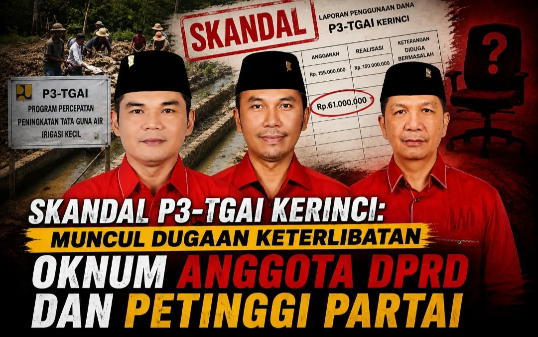 Skandal P3-TGAI Kerinci: Muncul Dugaan Keterlibatan Oknum Anggota DPRD dan Petinggi Partai