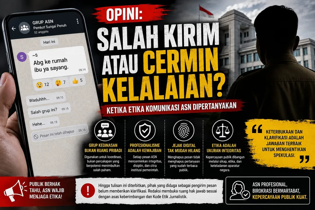 OPINI: Salah Kirim atau Cermin Kelalaian? Ketika Etika Komunikasi ASN Dipertanyakan