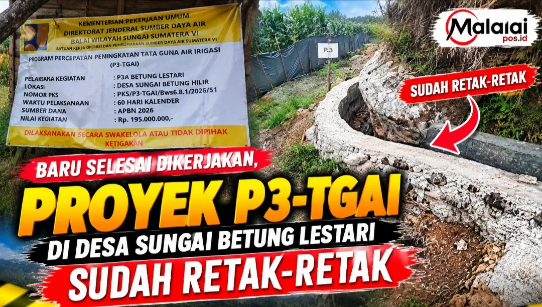 P3tgai Sungai Betung Lestari, 85% Pekerjaan Dinilai Tak Sesuai Standar