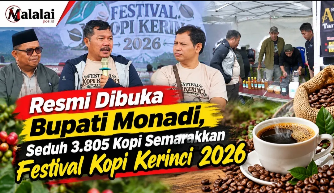 Resmi Dibuka Bupati Monadi, Seduh 3.805 Kopi Semarakkan Festival Kopi Kerinci 2026