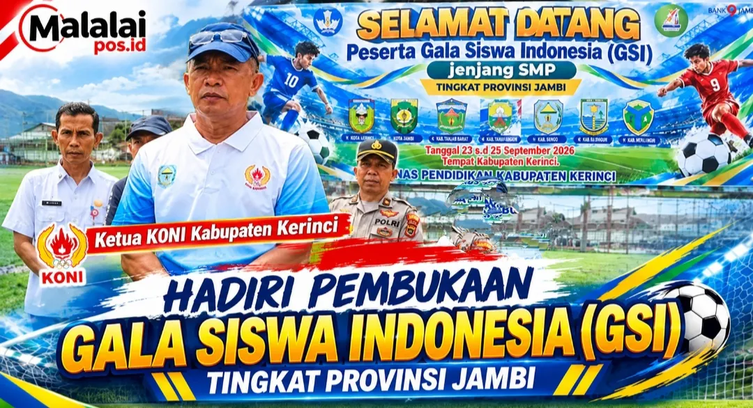 Ketua KONI Kabupaten Kerinci Hadiri Pembukaan Gala Siswa Indonesia (GSI) Tingkat Provinsi Jambi, Ajang Pencarian Bibit Atlet SMP Berbakat