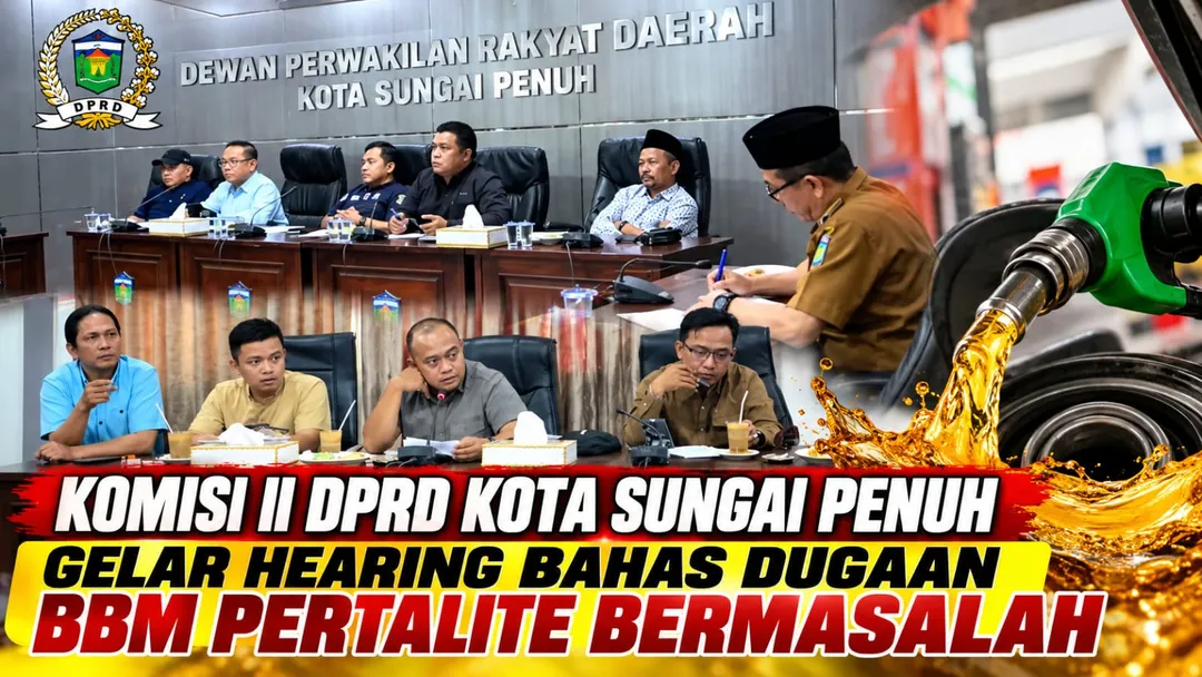 Komisi II DPRD Kota Sungai Penuh Gelar Hearing Bahas Dugaan BBM Pertalite Bermasalah