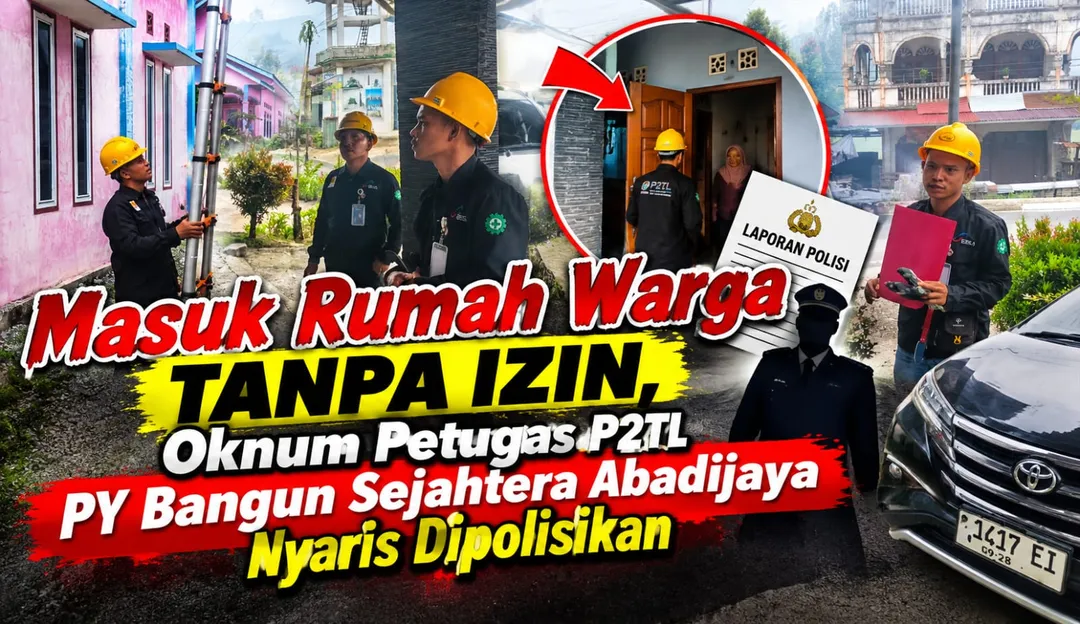 Masuk Rumah Warga Tanpa Izin, Oknum Petugas P2TL PT Bangun Sejahtera Abadijaya Nyaris Dipolisikan