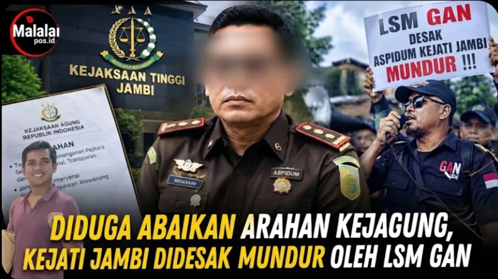 Diduga Abaikan Arahan Kejagung, Aspidum Kejati Jambi Didesak Mundur oleh LSM GAN