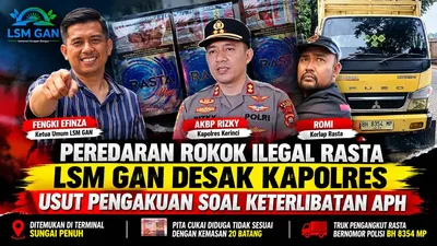 Peredaran Rokok Ilegal Rasta, LSM GAN Desak Kapolres Usut Pengakuan Soal Keterlibatan APH