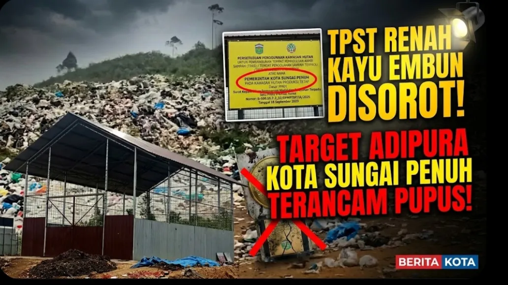 Pengelolaan TPST Renah Kayu Embun Disorot, Target Adipura Kota Sungai Penuh Terancam Pupus