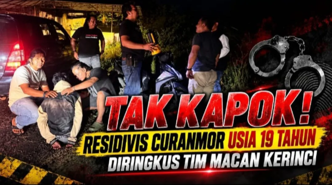 Tak Kapok! Residivis Curanmor Usia 19 Tahun Diringkus Tim Macan Kerinci